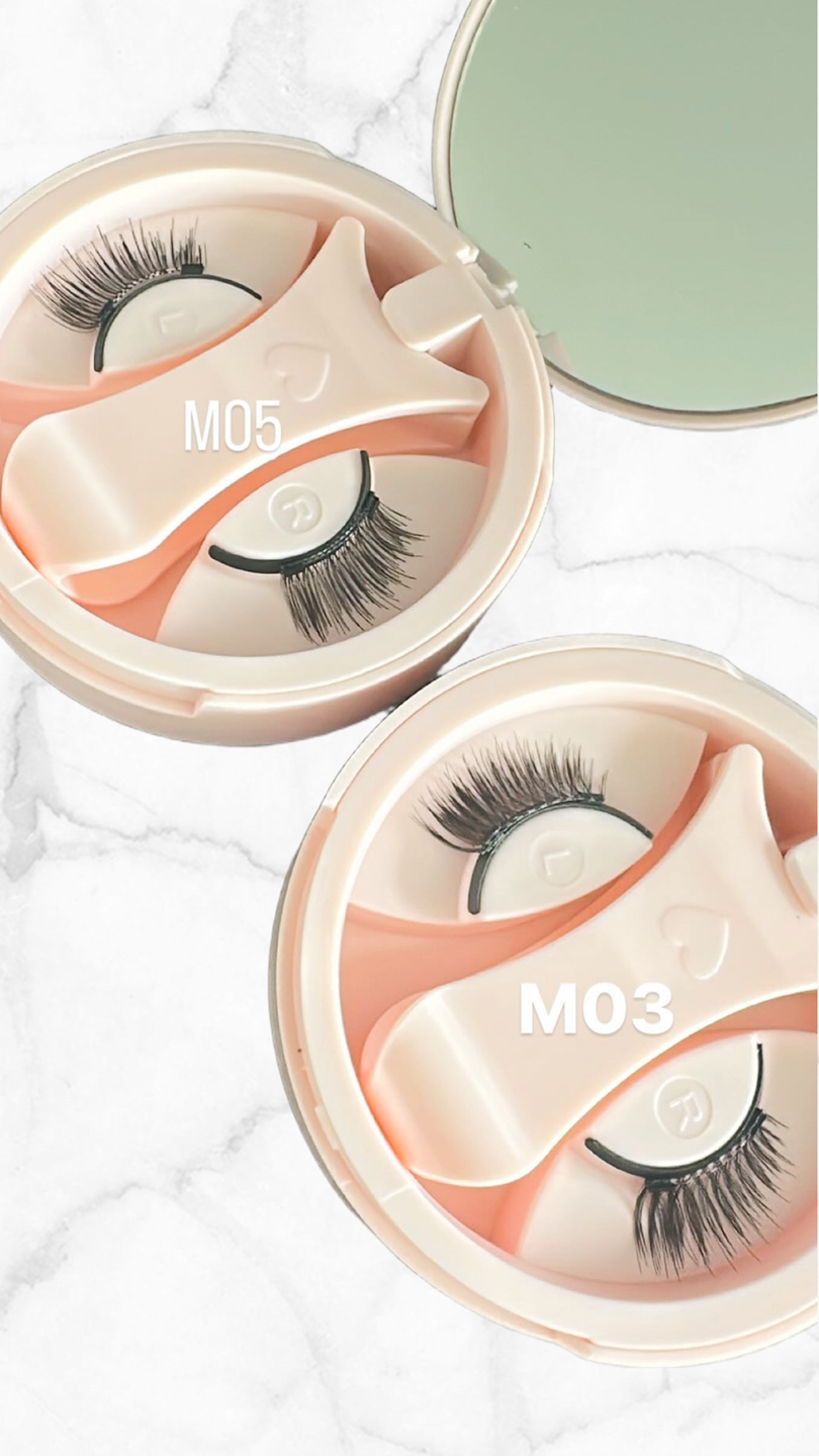 2 pair Magnetic Half Eyelashes M03 Hodhod & M05 Amara